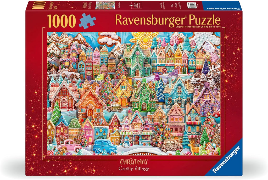 puzzle 1000 pieces christmas cockie village