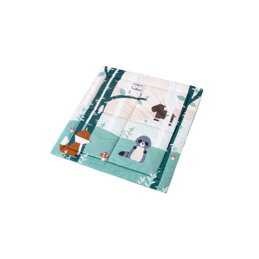 Little big friends - tapis de parc reversible - forest