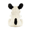 Jellycat-Bashful Black & Cream Puppy Soother