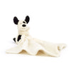 Jellycat-Bashful Black & Cream Puppy Soother