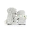 Jellycat - Toutou-Doudou Lapin Bashful, Gris
