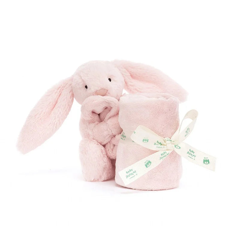 Jellycat-Doudou Lapin Rose Timide (Bashful Pink Bunny Soother)