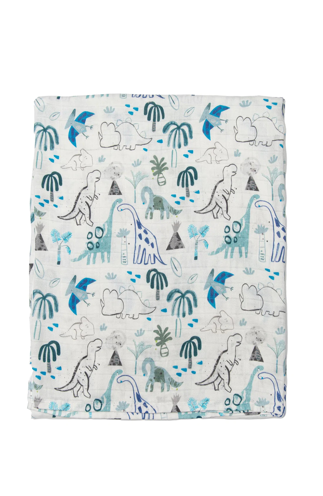 Loulou Lollipop - Couverture en Mousseline de Bambou dinosaure