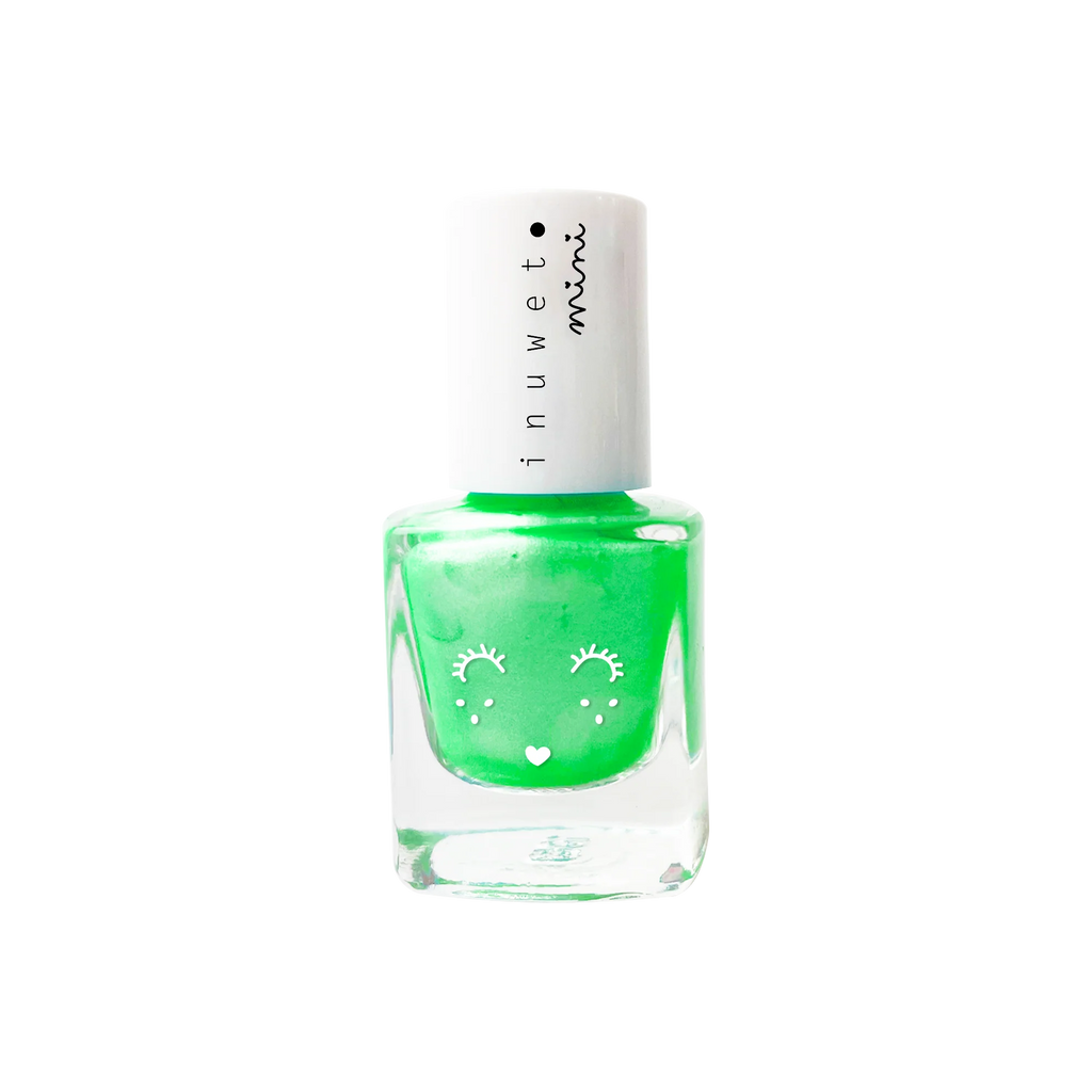 INUWET KIDS NAIL POLISH NEON GREEN - WATERMELON SCENT Final Sale