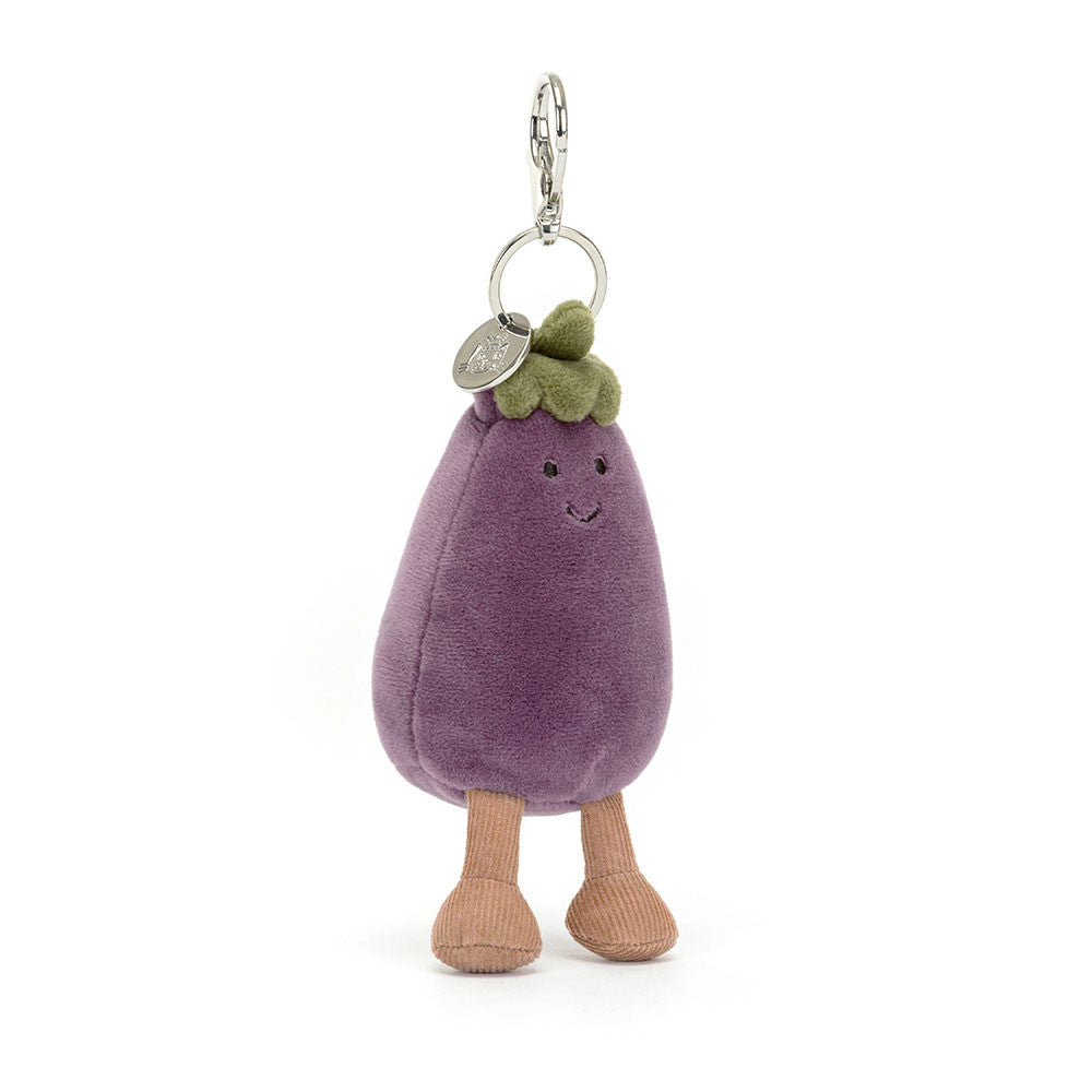 Jellycat-Vivacious Vegetable Eggplant Bag Charm