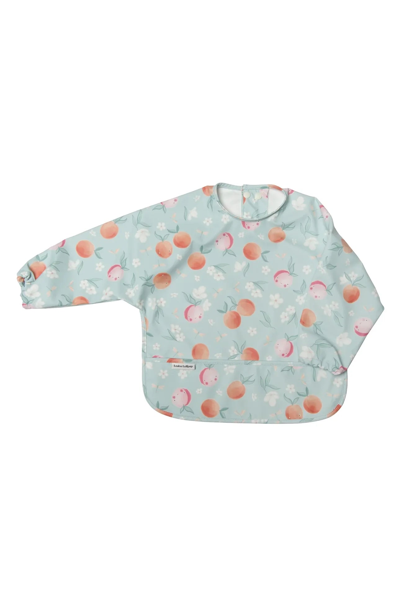 Loulou lollipop-Peach sleeve bib