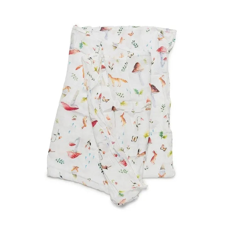 Loulou lollipop-Muslin swaddle - Woodland gnome