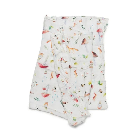 Loulou lollipop-Muslin swaddle - Woodland gnome