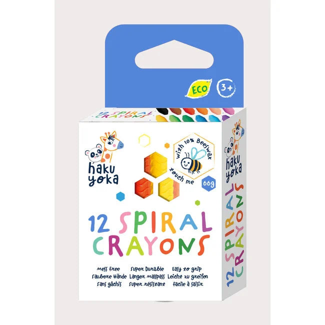 12 crayons spirales