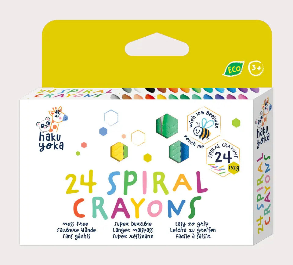 Avenir - Pack of 24 Spiral Wax Crayons 