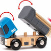 Coffret de démarrage BRIO avec un camion à bascule, conçu pour des aventures de jeu créatives.
