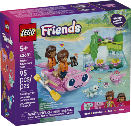 LEGO® Friends Le bateau d’aventure axolotl 42681
