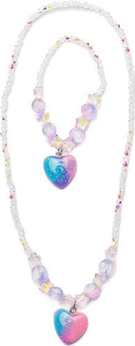 heart necklace and bracelet