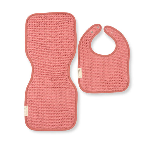 Reversible Bib + Anti-Regurgitation Cloth Watermelon Pink