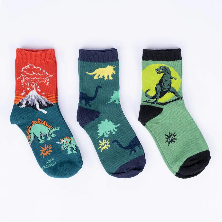 sock it to me bas dinosaure 3-6 ans