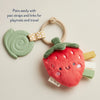 Itzy Ritzy - Anneau de dentition et peluche - Fraise