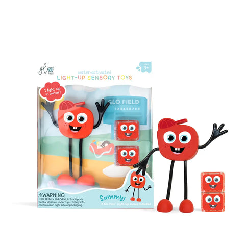 Glo Pals - Character with 2 Water Activated Light Cubes, Sammy 2.0 