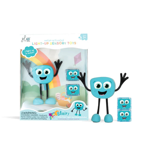 Glo Pals - Character with 2 Water Activated Glow Cubes, Blair