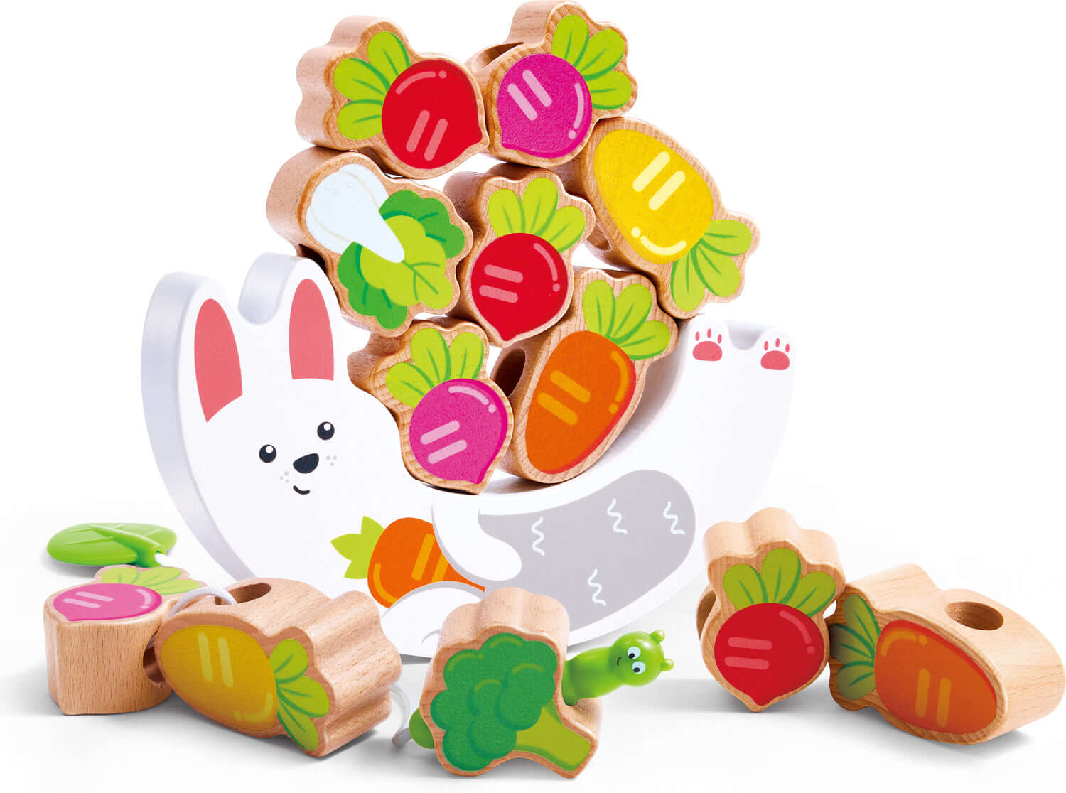 Hape-Jeu d’équilibre et d’enfilage Lapin