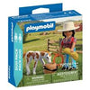 72026 PLAYMOBIL Duopack Cavalière avec Poulin
