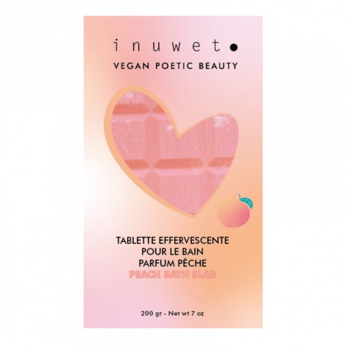 Inuwet effervescent bath tablet peach scent 200gr Final Sale