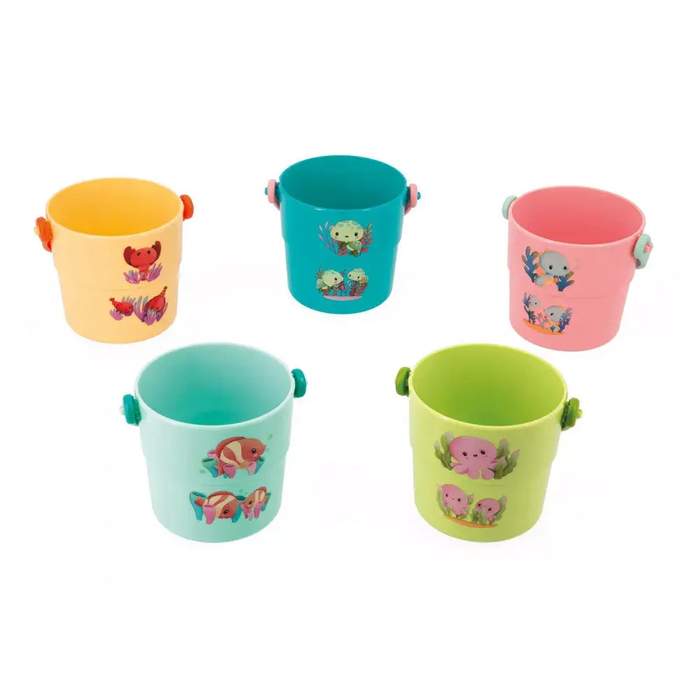 Janod-Bucket my baby animals 5 pcs