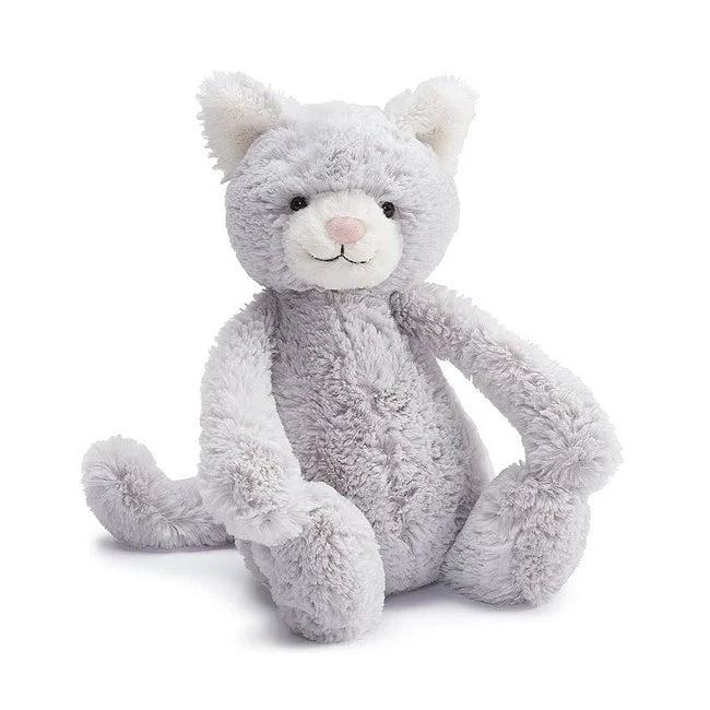 Bashful Gray Kitty Original (Medium)