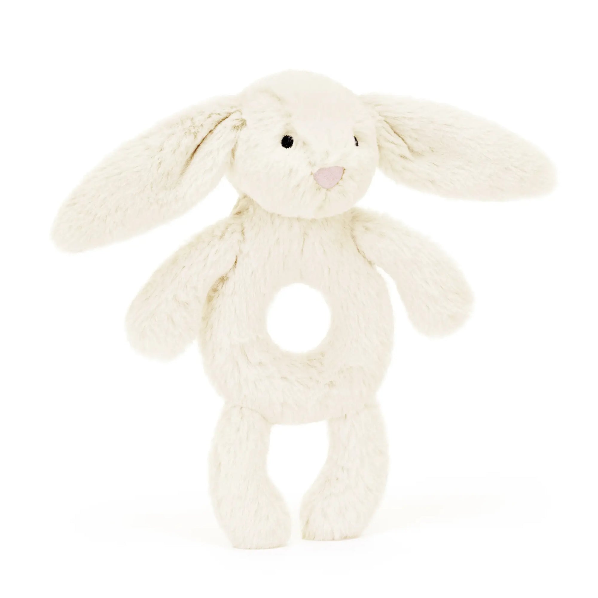 Jellycat - Hochet Lapin Bashful Crème