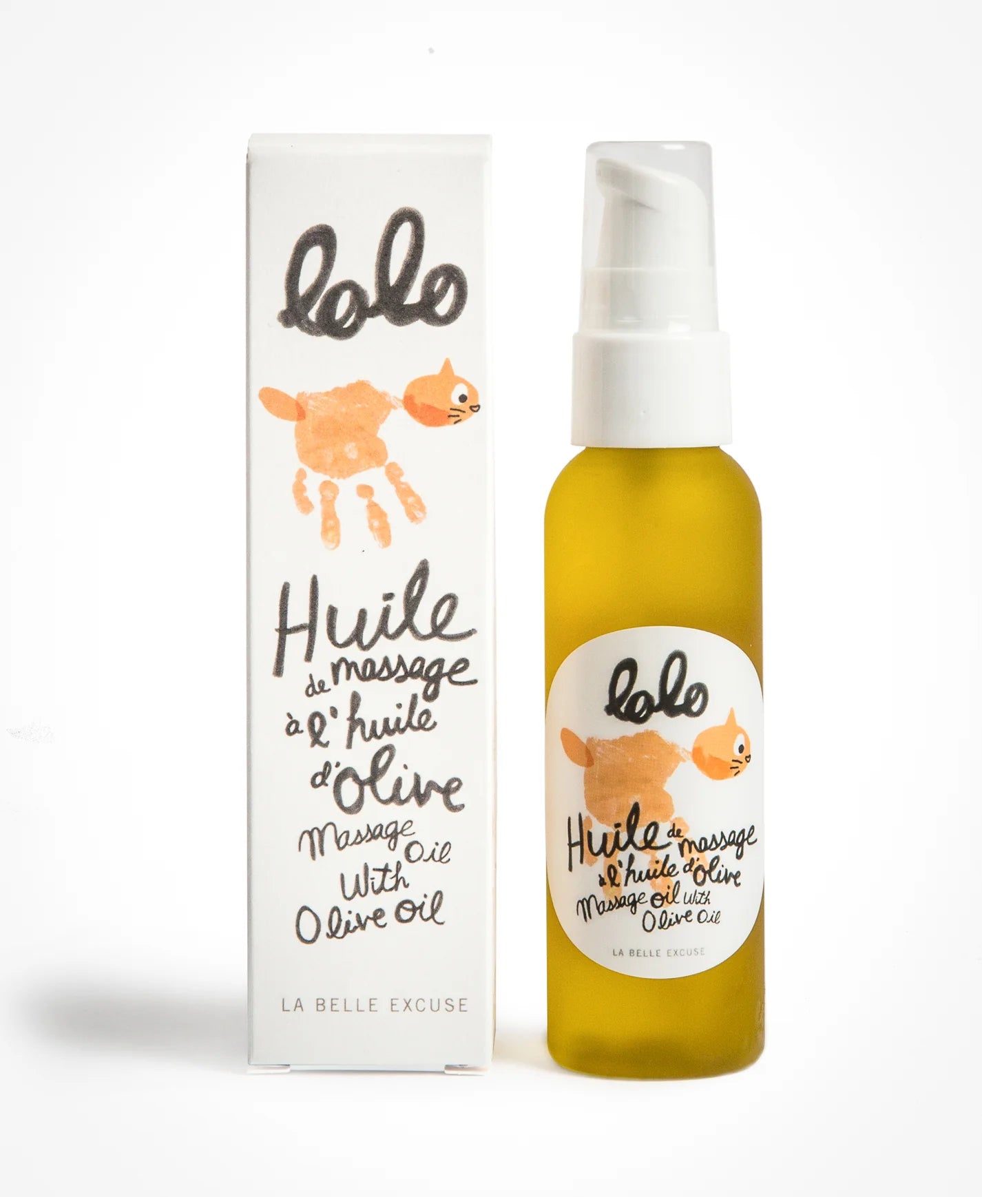 Lolo et Moi - Huile de Massage à l'Huile d'Olive, 60ml