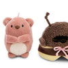 Peluche mymochi - Ours avec frites et costume d'abeille