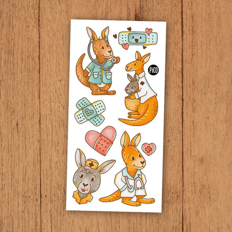 Pico Tatoo - Temporary Tattoos, Doctor Kangaroo