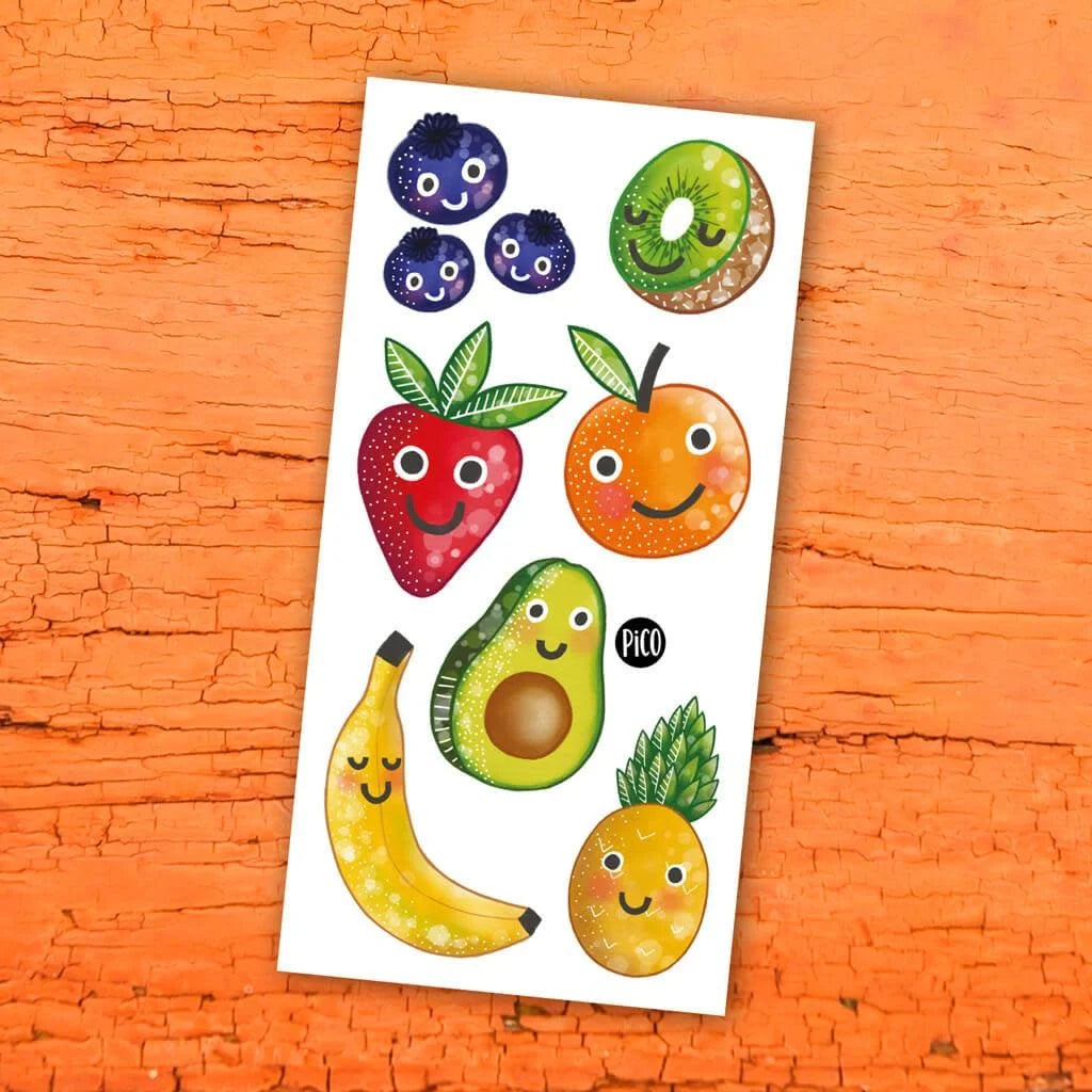 Pico Tatoo - Temporary Tattoos, Crazy Fruits