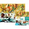 Puzzle dessus-dessous - Animaux du chaud et du froid 100 pcs