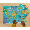 Janod-puzzle 100 pcs world