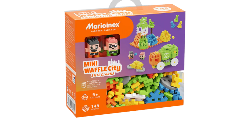 Mini Waffle - Camion Recyclage 148 pcs (FR-EN)