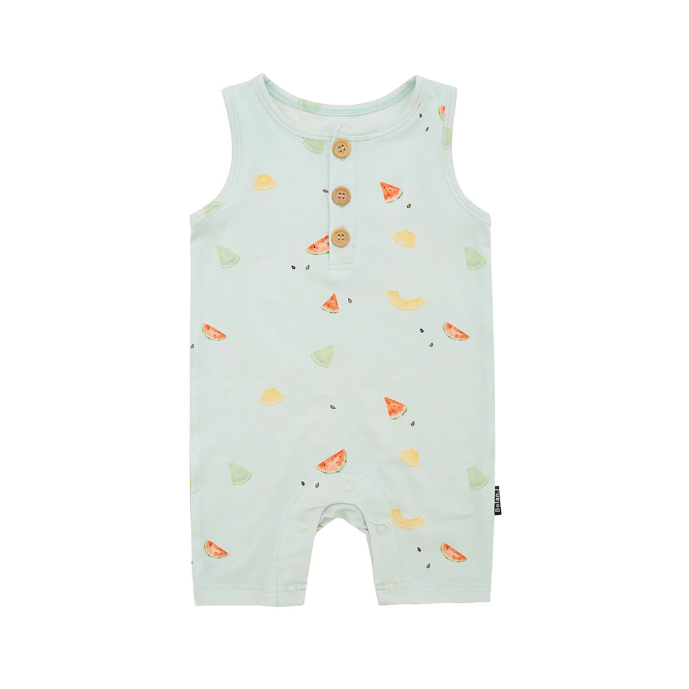 Sleeveless short romper - Melons 18-24 months