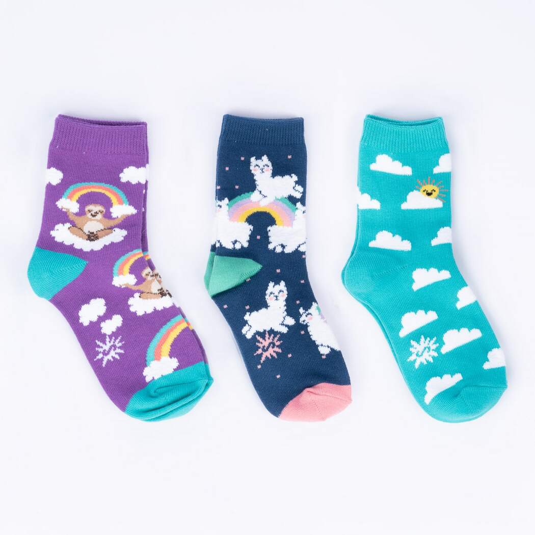 sock to me-bas 3 paresseux age 7-10 ans