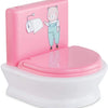 Toilettes interactives poupon en rose avec ours mignon, jouet pour apprendre la propreté.