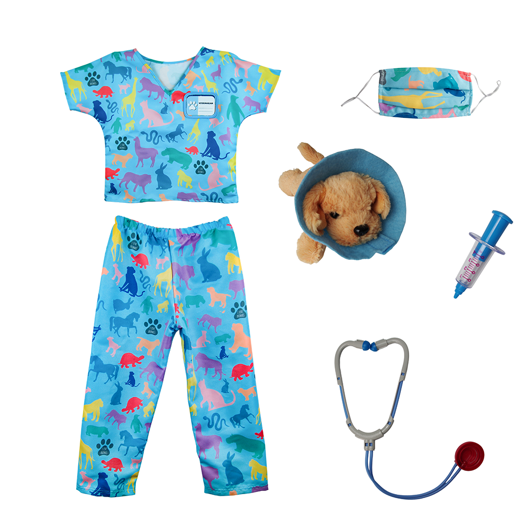 VETERINARIAN SCRUBS WITH ACCESSORIES