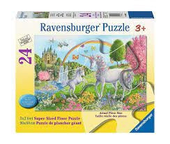 24pc Floor Puzzle -Prancing Unicorns 