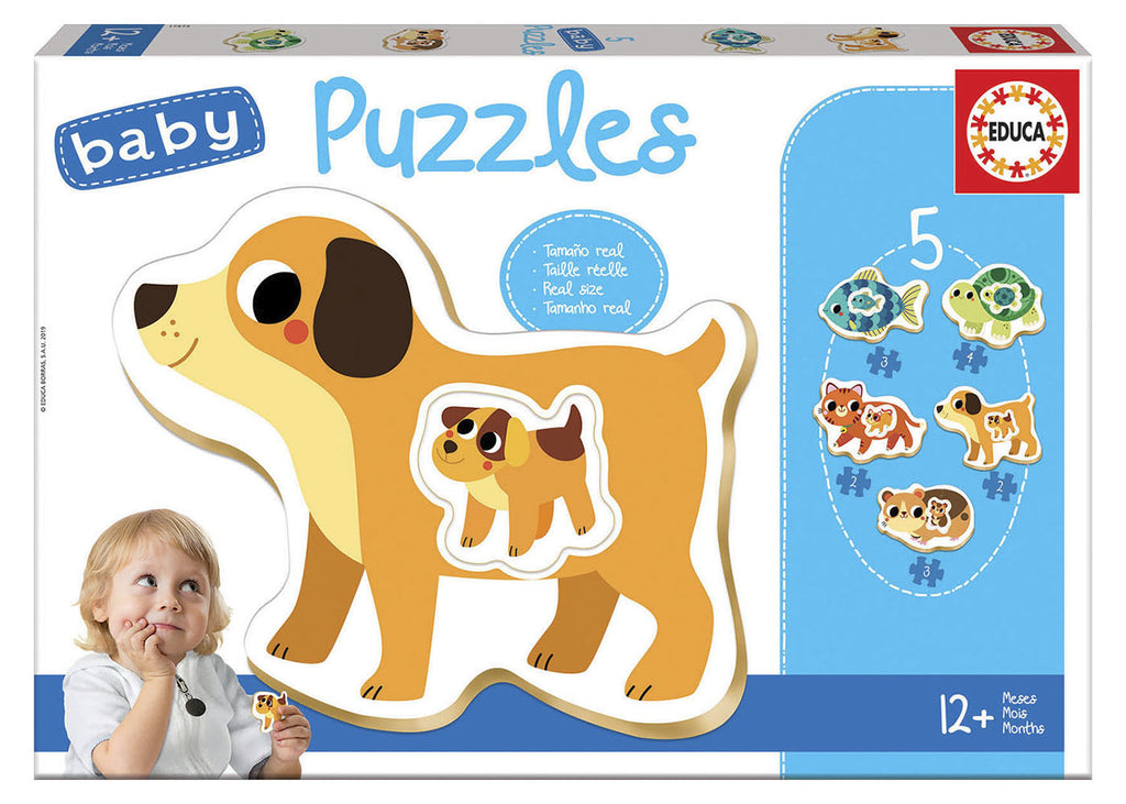 5 Casse-têtes Baby puzzles - Petits animaux