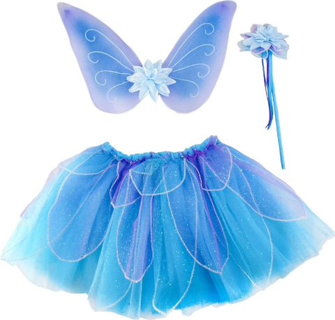 Fancy Flutter Skirt Sets with Wings & Wands