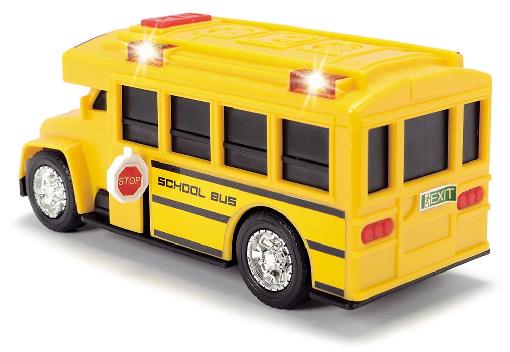    City Heroes - School bus Light and sound 15 cm