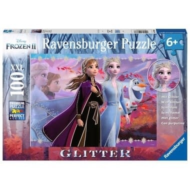 Puzzle 100XXL Glitter Deux soeurs unies Frozen 2