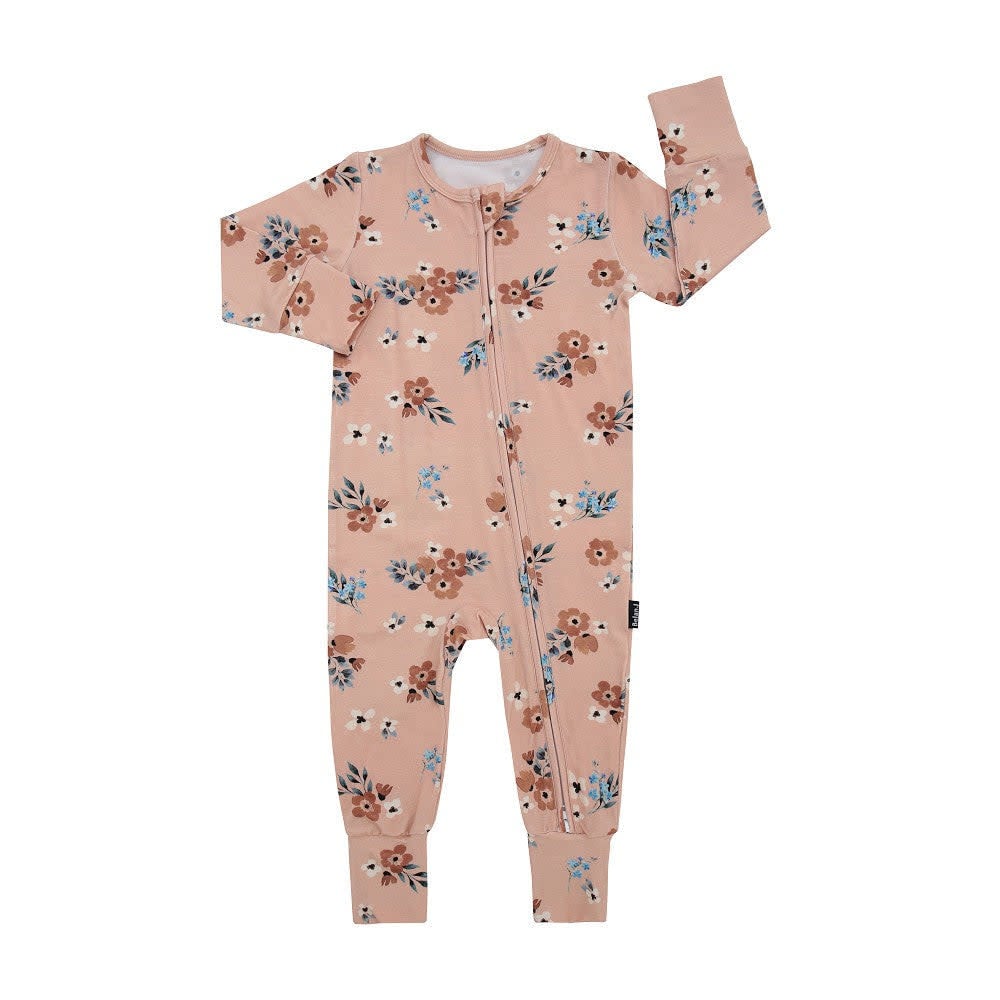 Sleeper with Fold-over Cuffs - Floral 2 ans