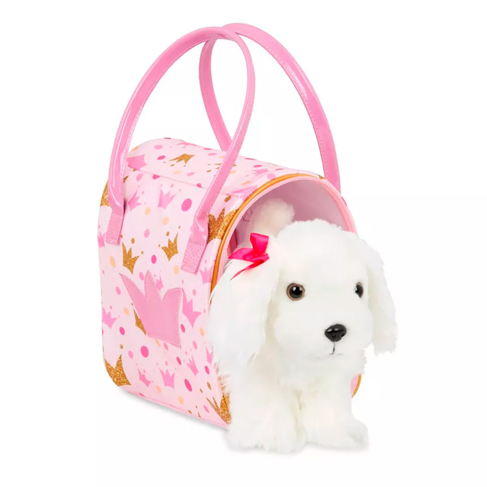 Pucci - Pink Crown Bag w/Plush Pup