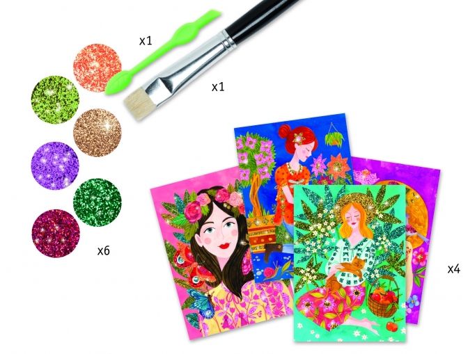 DJeco 09508 - Glitter Scent of Flowers 