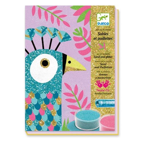 Djeco 08663 Colored sand / Dazzling birds