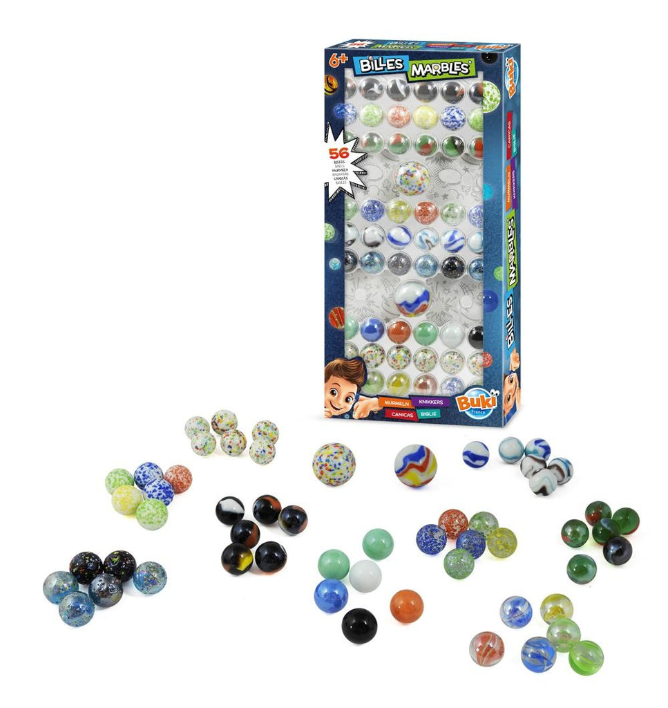 Buki France - Box of Marbles 56 pieces