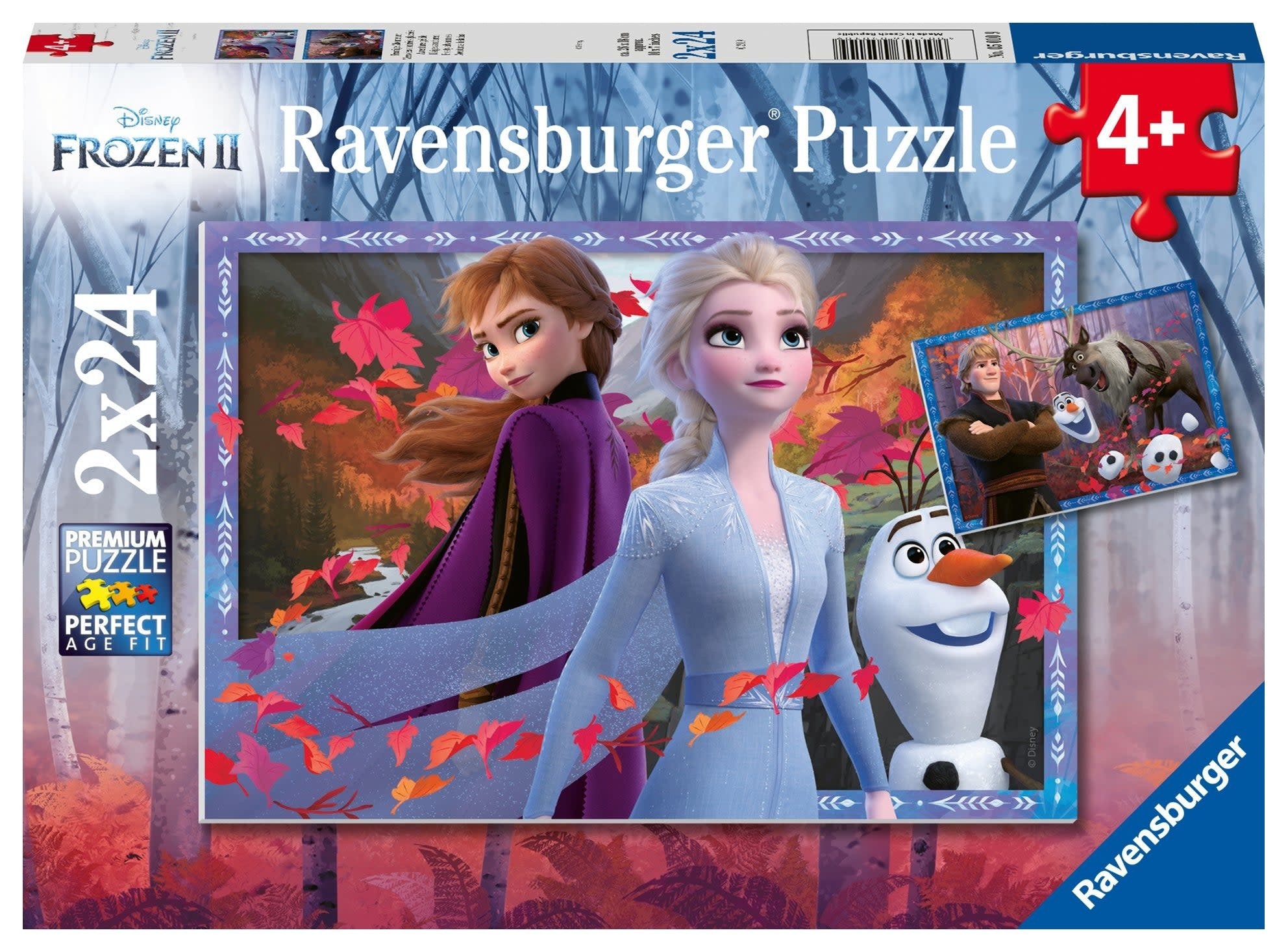 Ravensburger Disney Frozen 2 Frosty Adventures 2x24 Piece Puzzle